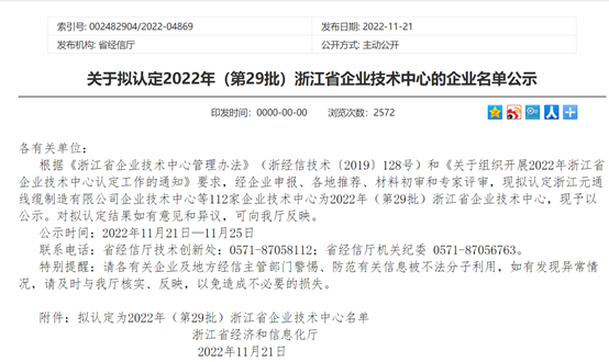 浙江省企業(yè)技術(shù)中心！本松新材首次申報(bào)并光榮上榜